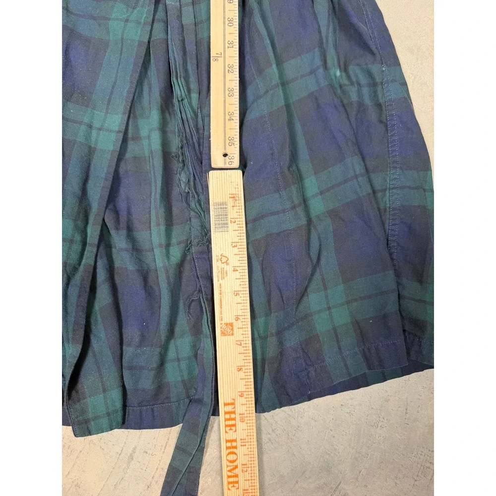 Polo Ralph Lauren Blackwatch Plaid Robe Mens Medium Green Navy Made in USA